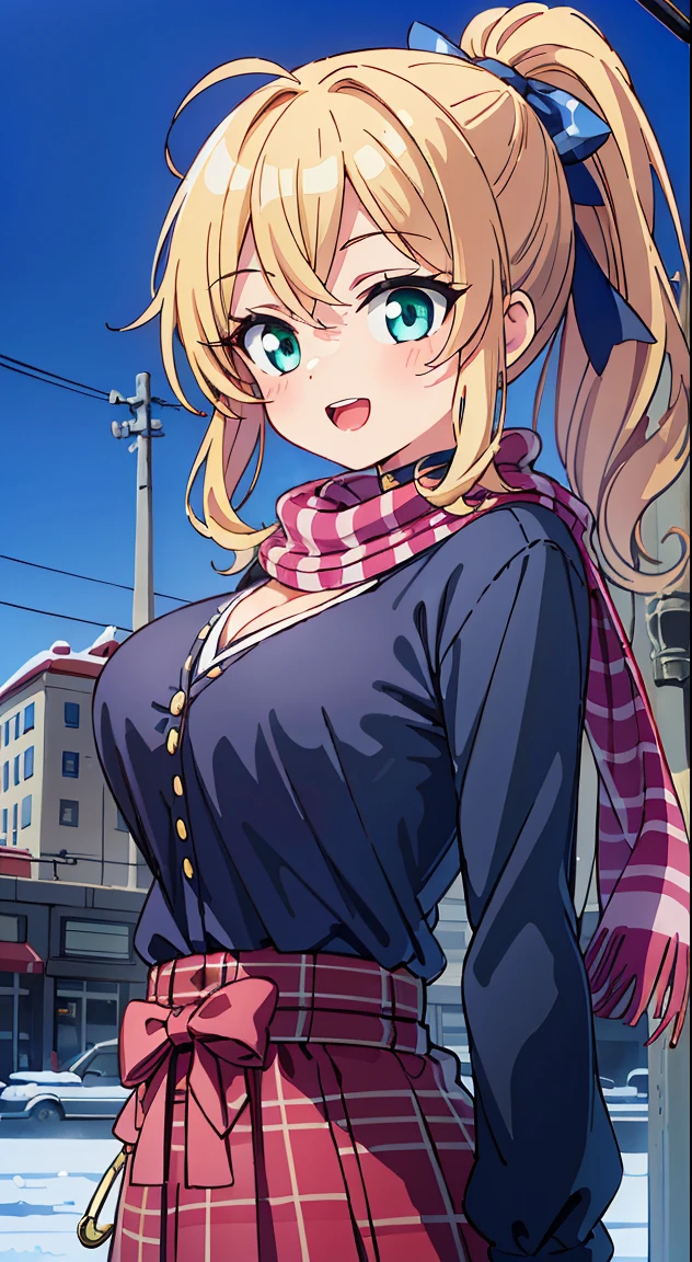 (Cute illustration:1,2),(Absurd realistic structure details),(High resolution complex and detailed text quality),(High-resolution microstructure、High poly 3 boobs boobs boobs D rendering correction),Methods of geometry,Careful explanatory anatomy,
BREAK,



1 beautiful girl, girl with, (Cute:1.5),(Chibi:0.5),(kawaii:2.0),(Lori:2.0),(12 year old girl),(large full breasts:1.65),(Ahoge,High Ponytail,Blonde hair, blue bow, Green eyes,eyebrows visible through hair,side locks,Parted bangs,Long hair, Hair Flower, Hair Ornament, Big ribbon in the hair, Curly hair,Bow:1.4),:D,(Angel,White feathers, one white winged, Angel wings,Spread wings, Glowing wings),pitt \(??? Icarus\),gleaming skin, Clear skin, shining beautiful skin, Open mouth,Smile, Solo, tusk, Upper teeth,(long eyelashes, Double eyelids:1.2),Solo,gleaming skin, Clear skin, Beautiful skin,(best quality face),(Top quality glowing eyes),(The best smile,Doya face:1.45),BREAK, (dark navy theme:1.3) (light-yellow blouse:1.2), (wide pants skirt, red pants skirt:1.2), blue pendant necklace, (flat color), 
BREAK (Pink Theme:1.3), (pink plaid knit scarf:1.4),


BREAK,(day), a closed mouth,(architecture, building, Choker, city, Cityscape, Outdoors, building, city,lamp post, Power lines, scarf, skyporn, Snow, Solo, utility pole, Winters:1.55), Waterfall,depth of fields,

 BREAK,wakame,wakame,wakame,(Cowboy Shot:1.4), 

BREAK,(Blurry background:1.3),(absurderes, hight resolution, Super Detail Art),cel shading,Clear Color, Lonely optical effect, Beautiful pictures, Bright glow, mystic atmosphere,(Close-up of girl:1.1), Mystical light particle effect,manga influence, clean line drawings,