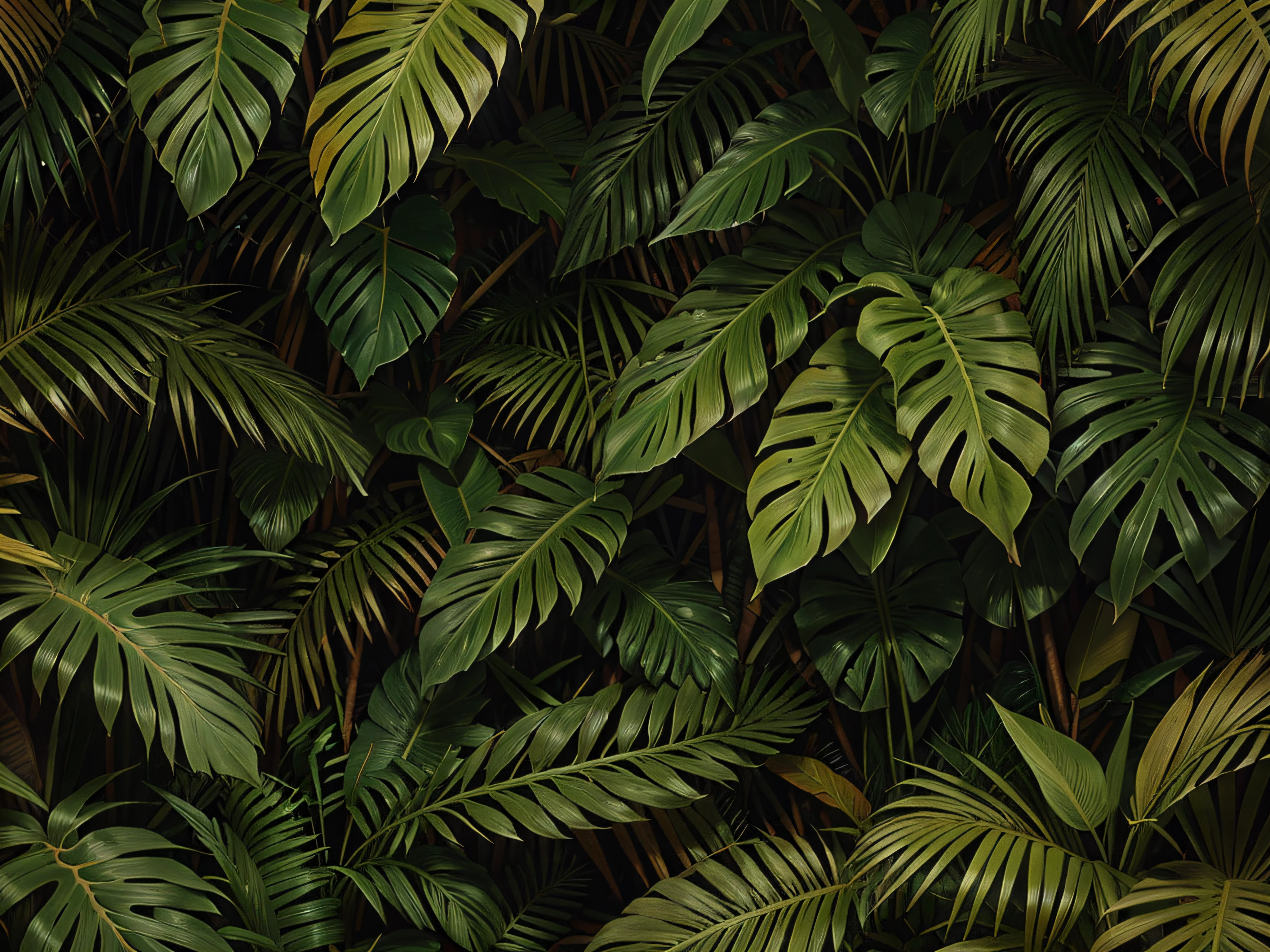 wallpaper jungle and leaves tropical forest mural old pattern vintage background