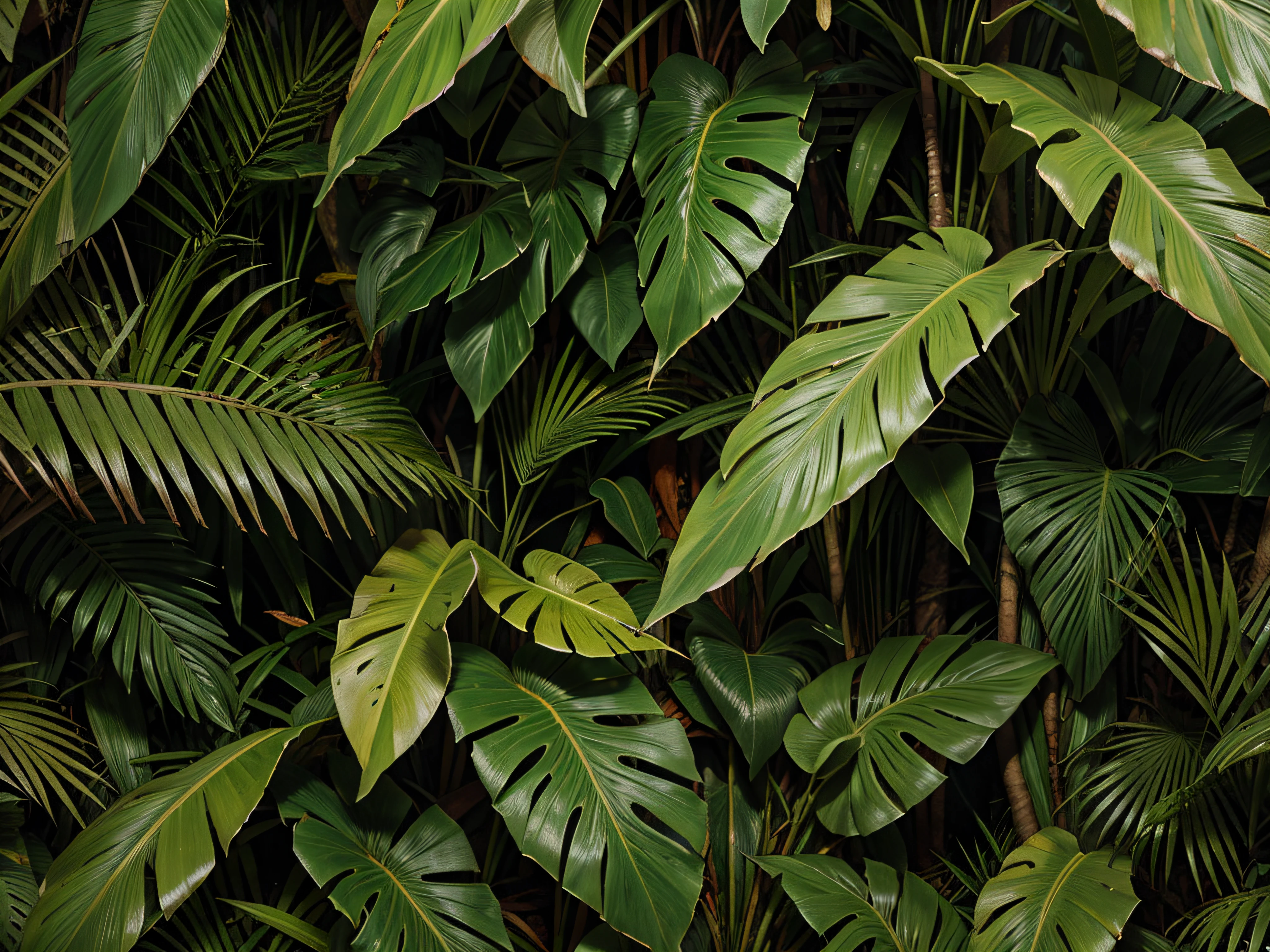 wallpaper jungle and leaves tropical forest mural old pattern vintage background