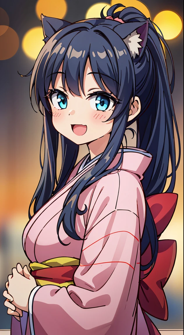 (masutepiece, of the highest quality, Best Quality, Official art, Beautiful and aesthetic:1.2), Ultra-detailed, Intricate details, marvelous illustration, Award-winning art, Atmospheric,
BREAK,
1girl in, (Cute:1.5),(Chibi:0.5),(kawaii:2.0),(Lori:2.0),(7 year old girl),(Solo:1.65), 1 beautiful girl, ( girl), Very detailed, colourfull, highest details, BREAK, (Huge breasts: 1. 2,), Clear skin, Beautiful skin, Shy skin, 1 beautiful girl, Brown hair, (Cat ears, Ponytail, medium-Long hair: 1. 2), (Light blue eyes, long eyelashes, Double eyelids: 1. 2),Solo,gleaming skin, Clear skin, Beautiful skin,(best quality face),(Top quality glowing eyes),(The best smile,:D:1.45), BREAK (Pink Theme:1.4), (Vivid colors:1.3), Sparkle effect, BREAK,
(Kimono with intricate embroidery:1.2),(furr:1.2),Thick clothes,
BREAK,
(Walking:1.3),(up hairstyle:1.5),(breathe into my hands:1.5),
BREAK,
(blush:1.3),(Smile:1.3),Open mouth,
BREAK,
(Close up face:1.4),(Voluptuous body:1.2),(from behind:0.9),
BREAK,
(bamboo forrest:1.3),(Snow:1.3),(paths:1.3),
BREAK,
Dynamic Angle,(makeup:1.1),
BREAK,
( Pale light color:1.3),(Realistic:0.9),(Midnight:1.5),(Dark background:1.3),(Bokeh:1.6),depth of fields,
BREAK,wakame,wakame,wakame,(Cowboy Shot:1.4),
BREAK,(Blurry background:1.3),(absurderes, hight resolution, Super Detail Art),cel shading,Clear Color, Lonely optical effect, Beautiful pictures, Bright glow, mystic atmosphere,(Close-up of girl:1.1), Mystical light particle effect,manga influence, clean line drawings,