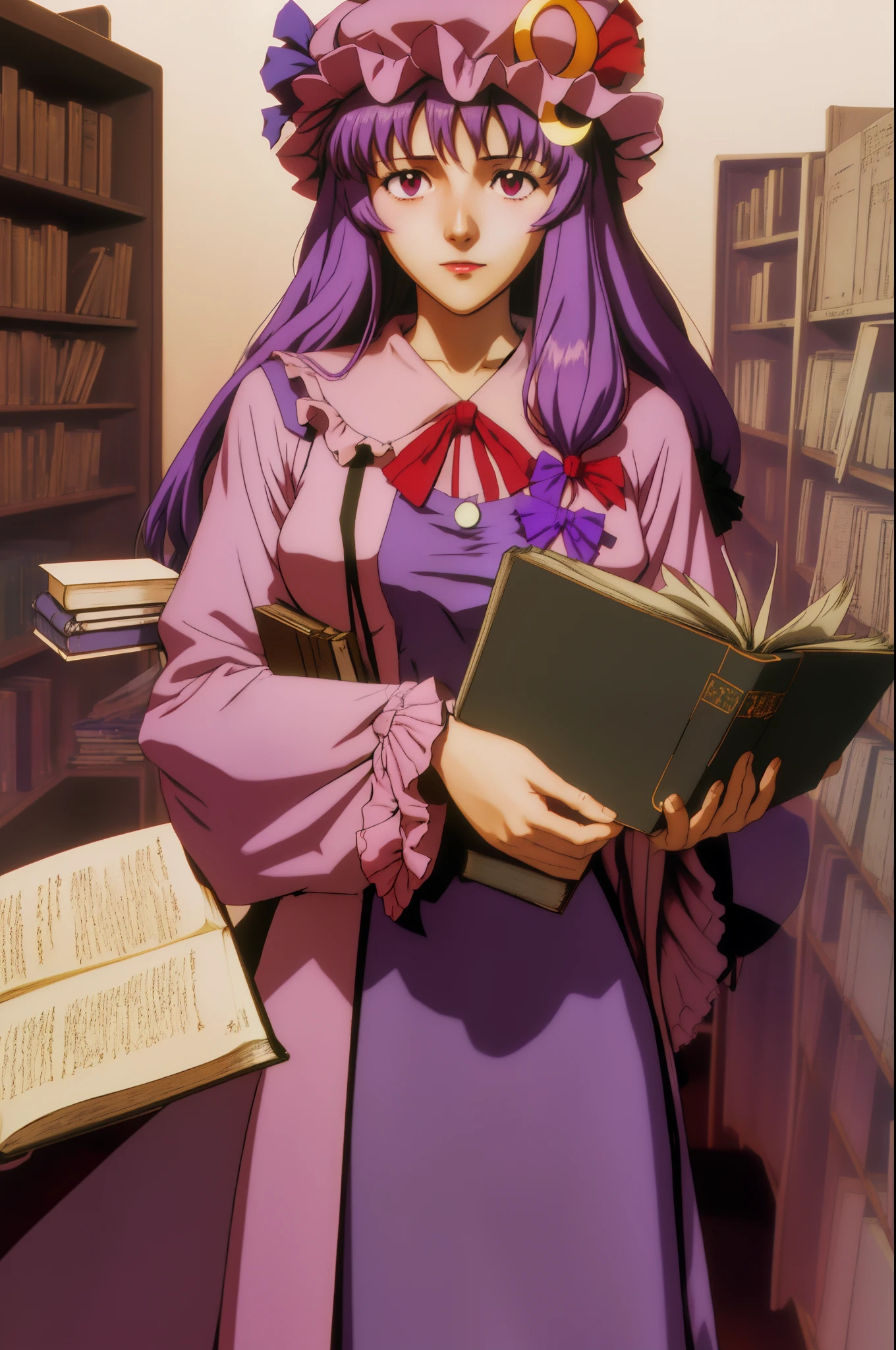 patchouli_knowledge_touhou evangelion anime style