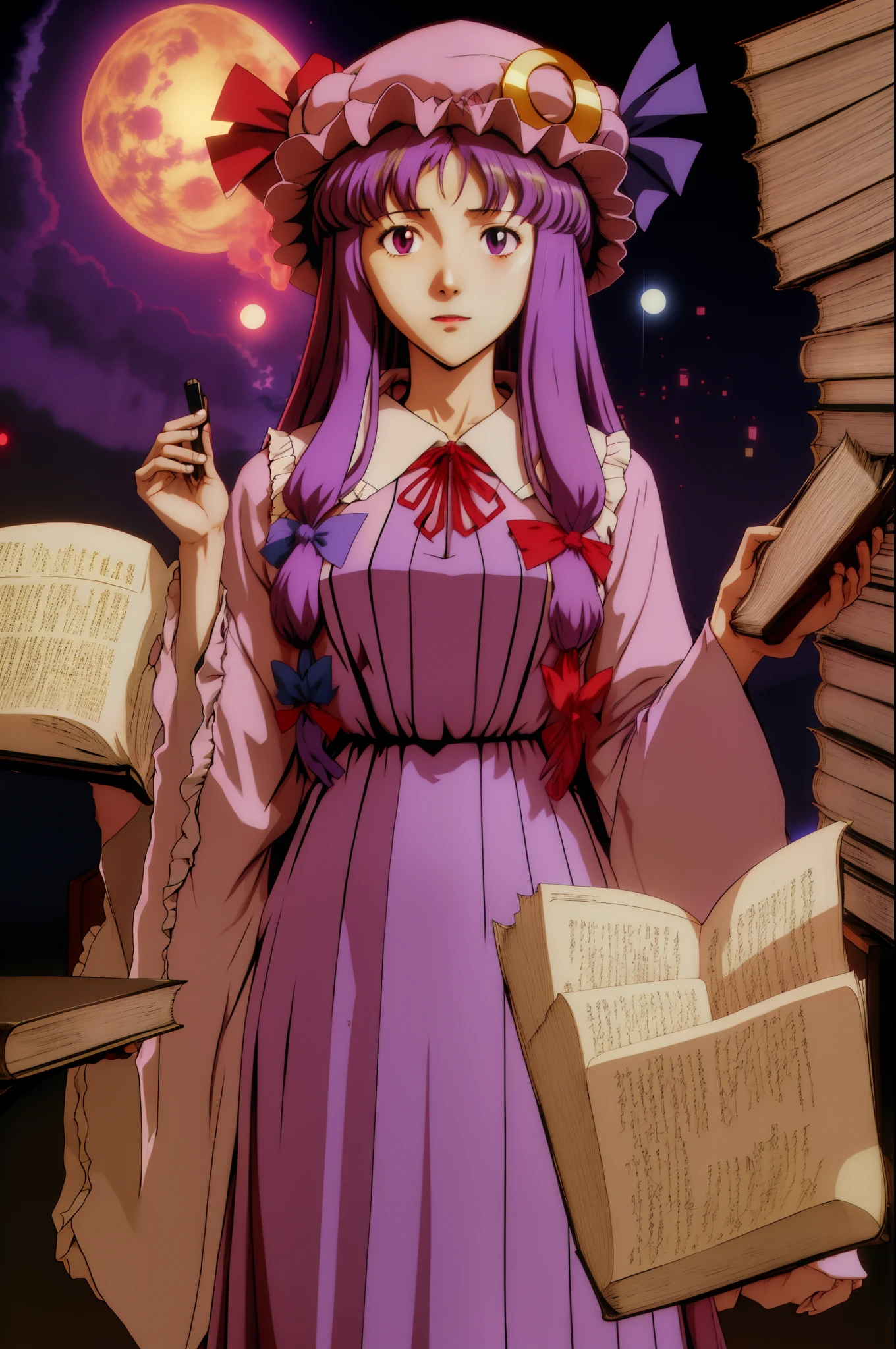 patchouli_knowledge_touhou evangelion anime style