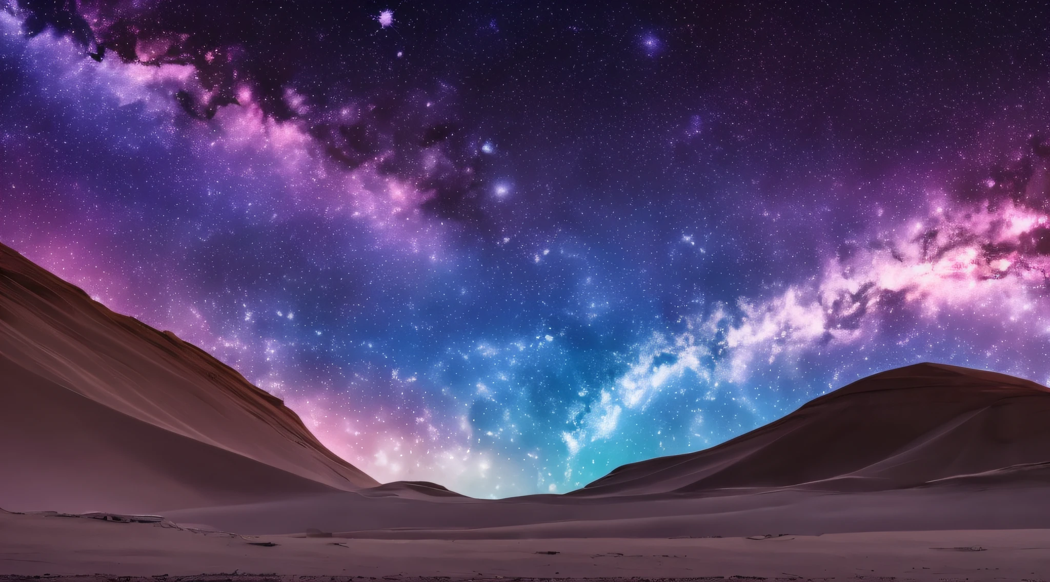 Create an image representing a beautiful alien world, but inhospitable, suitable for the cover of a cosmic meditation video on YouTube. Utilize tons misteriosos, misturando roxos misteriosos e azuis assustadores para transmitir um ambiente de outro mundo. Features unique extraterrestrial landscapes with strange rock formations and alien flora. Incorpore elementos sutis, but threatening, como sombras obscurecidas e objetos celestes mal iluminados, evoke an intriguing sense of cosmic beauty amidst an inhospitable environment. Keep the composition captivating, but enigmatic, inviting viewers to explore the otherworldly wonders of this alien realm on their meditative journey.