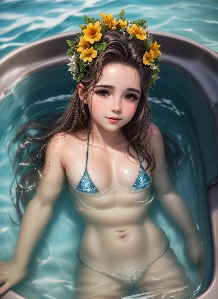 fotografia profissional, Realistic, fundo de quintal, rosto bonito ,com piscina