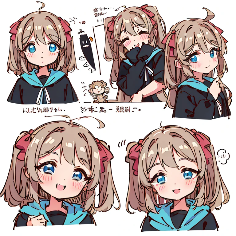 a cute monkey, all
kinds of expressions, happpy, sad, angry, expectant
laughter, disappointed1, cute eyes, white
background, illustration-nii 5-style cute, emoji
as illustration set, with boold manga line style,
dynamic pose dark white,, f/64 group, related
characters, Old Meme Kernel