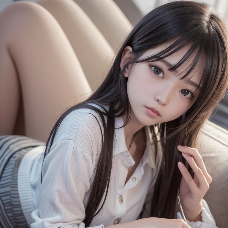 NSFW,((Best quality, 8K, Masterpiece: 1.3)), Sharp: 1.2, Perfect body beauty: 1.4, Slim abs: 1.2, ((Layered Hair Style,ahegao,orgasm: 1.5)), cowboy shot,Pink areola, (Wet white button long shirt: 1.1), (rain, street: 1.2), Wet: 1.5, Highly detailed face and skin texture, Detailed eyes, Double eyelids, Looking at the camera,(top-down bottom-up:1.15),
