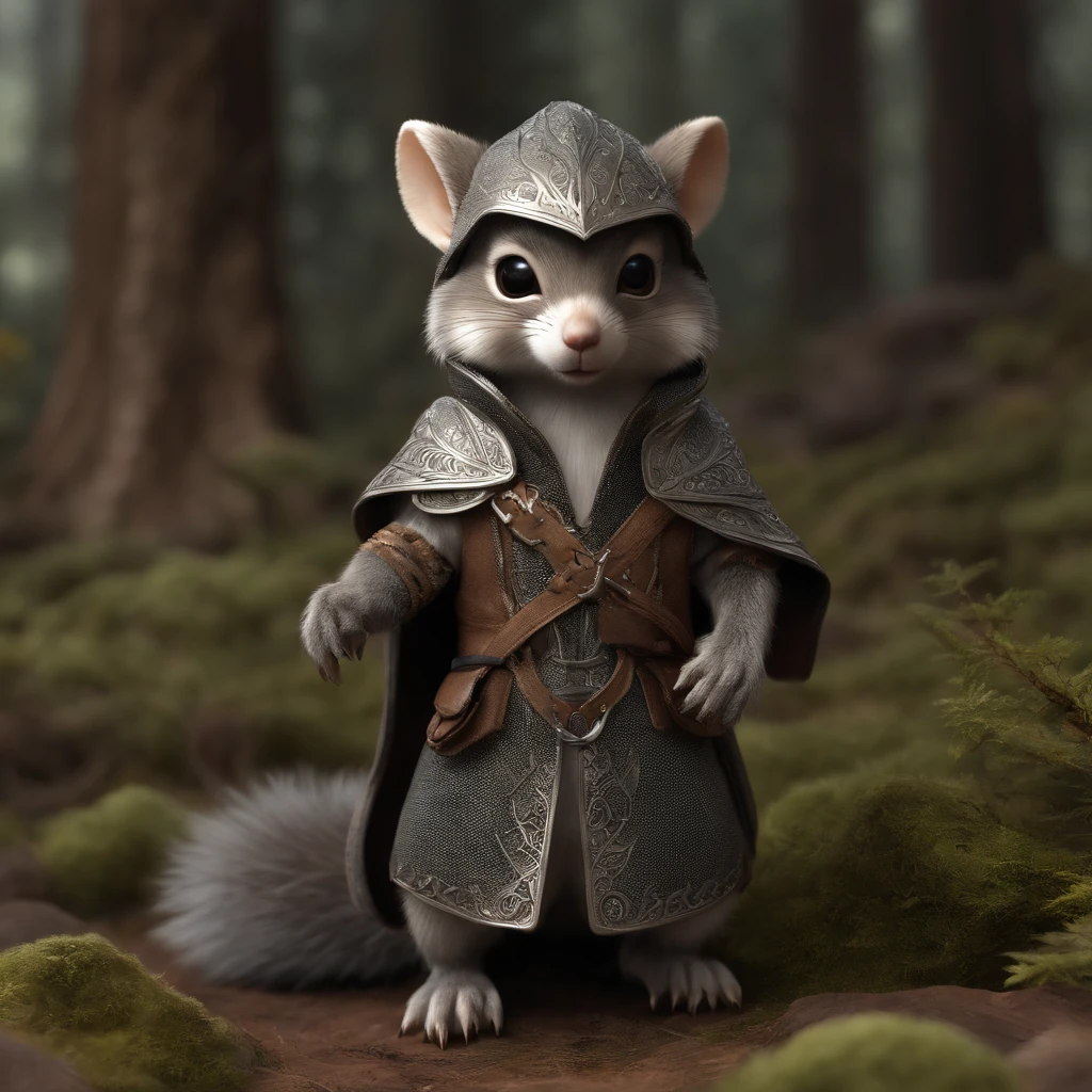 (CBZBB:1.25), ((gremlin),Zhkute, , Beautiful, Fantasy art, deviant art, trending artstation, Digital Art, Detailed, humanoid, character, tiny, Cinematic shot, cinematic portrait of a squirrel , wearing a tunic with a hood, dark fantasy style, fentezi, John Tolkien,gremlin, squirrel-like, bright silver and sob, long tail, Large tasseled ears, covered with silver fur, water, stands on the shore, Best Quality, Masterpiece, in style of dark fantasy art, gremlin, squirrel-like, bright silver and brown, long tail, double nose, huge ears with tassels, covered with silver fur, wear a brown vest, tousled, five toes on each paw, holding a huge acorn in his paws, I&#39;m standing in a forest clearing under the foliage of bast., acorns lie in the clearing, acorns glow, Crickets fly, Best Quality, Masterpiece, in style of dark fantasy art, fantasy-inspired, in the style of John Tolkien,