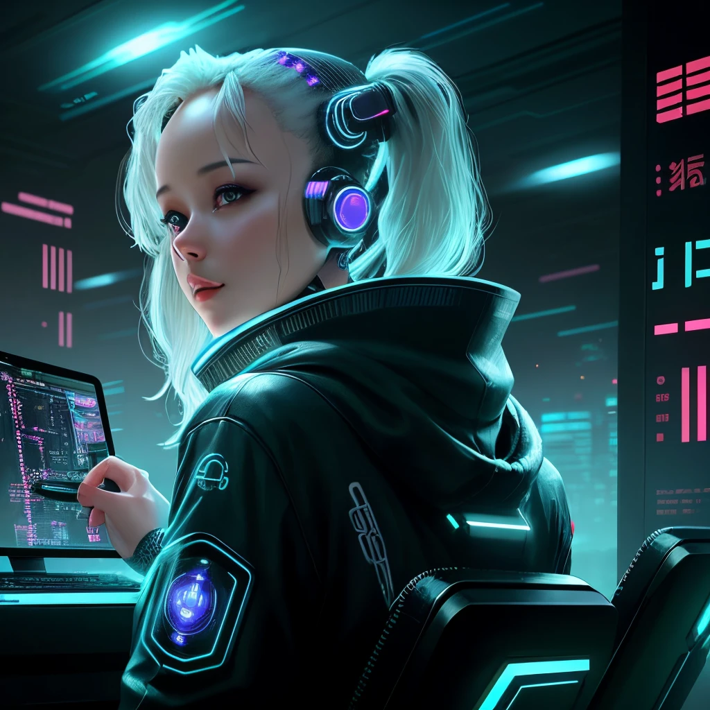 Ai. Artificial Intelligence, computers, life, future Intelligence, futuristic Cyberpunk style background