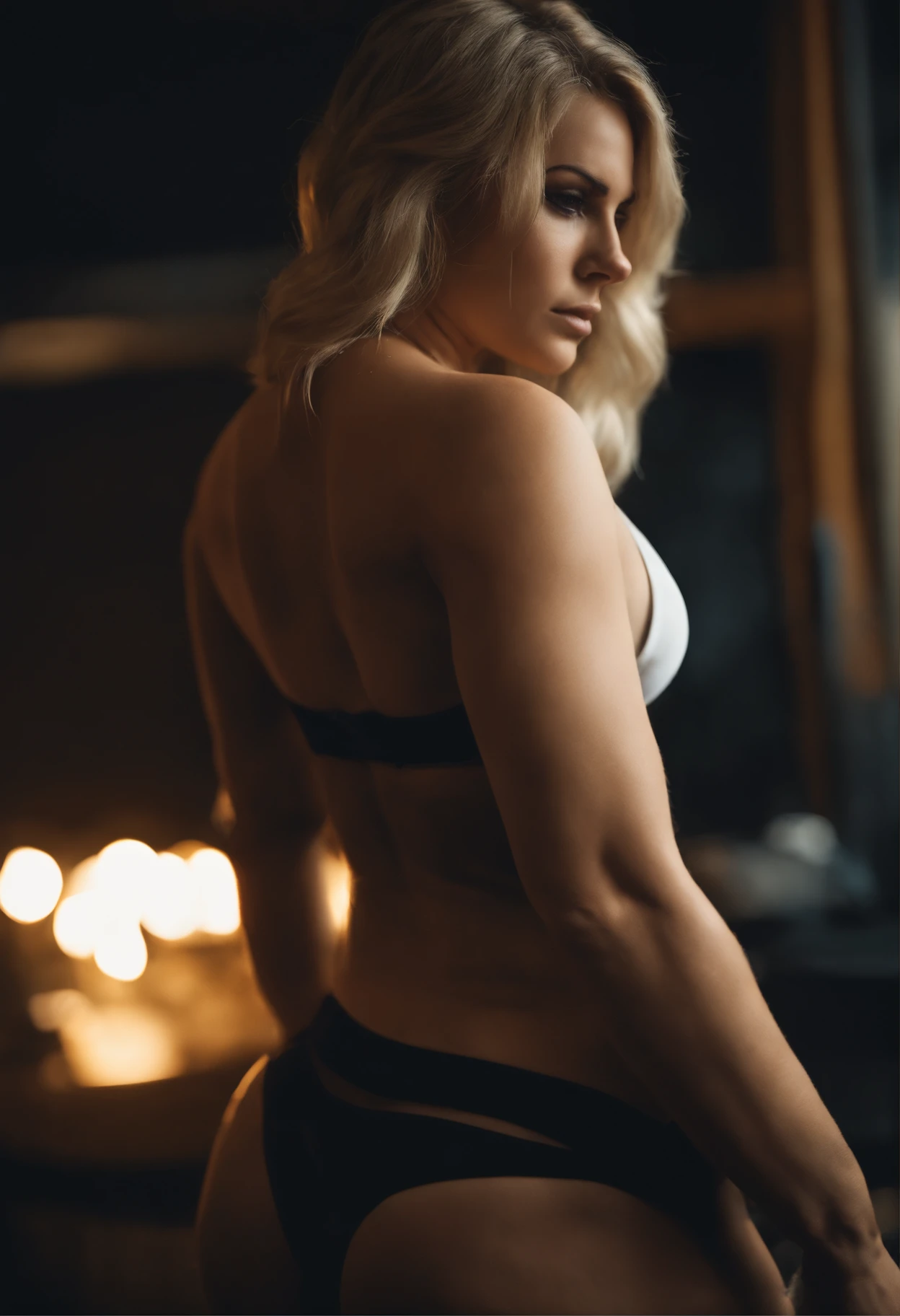cheveux longs, Blond, beau, musculaire, sexy, timide, gros seins, thick ass, Taille fine,Lucy \(Cyberpunk\), Torn pants, Discharge of semen, chatte, gaping