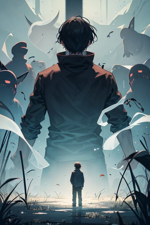 a lonely boy surrounded by ghosts that only he can see