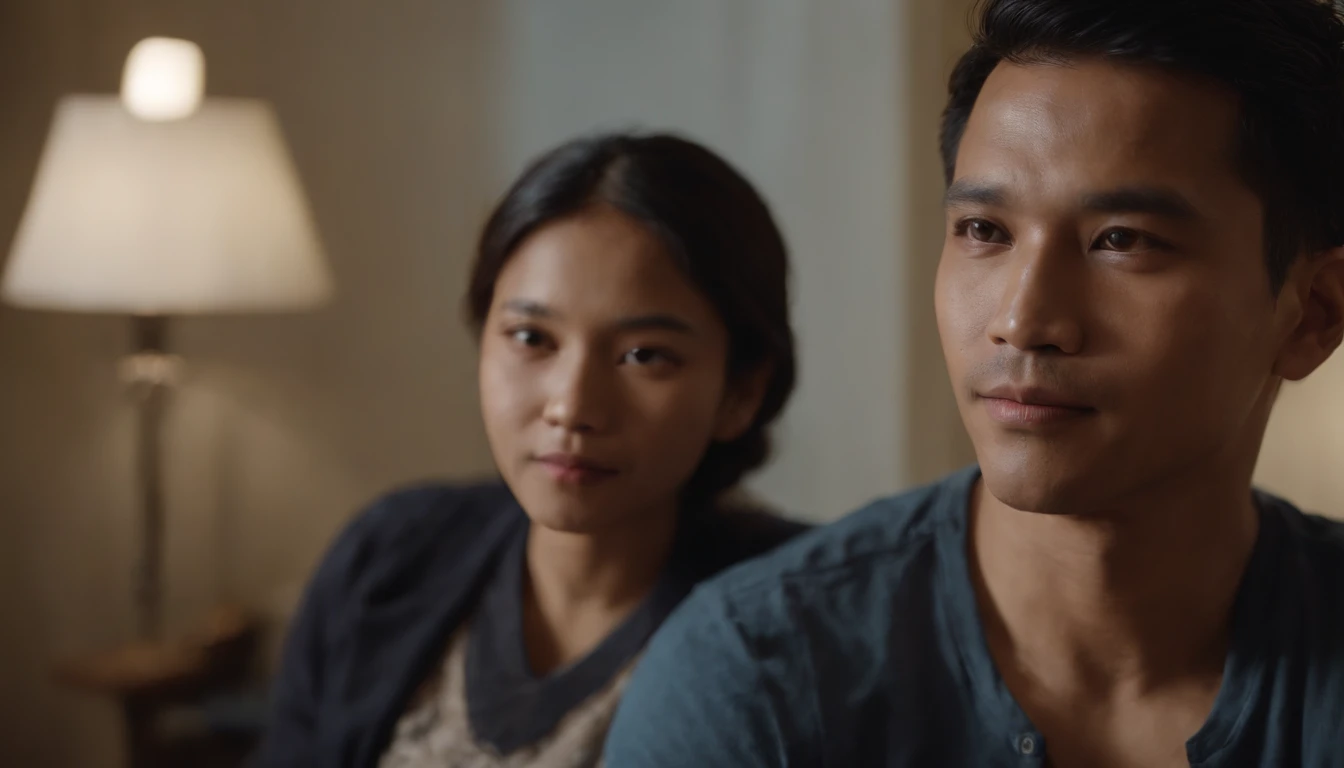 A 35-year-old Indonesian father who had just come home from work, engaged his 17-year-old son in a conversation at night