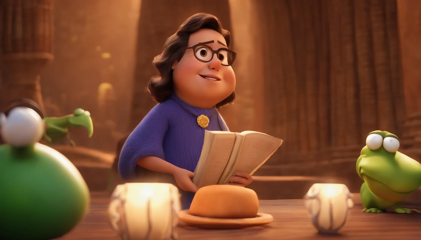 Pixar, talking with prophet denial dress just like the bible time, fundo branco, barnet, Tom, Estilo Pixar, ..3d, desenhos animados, rosto detalhado, asymmetrical 16k