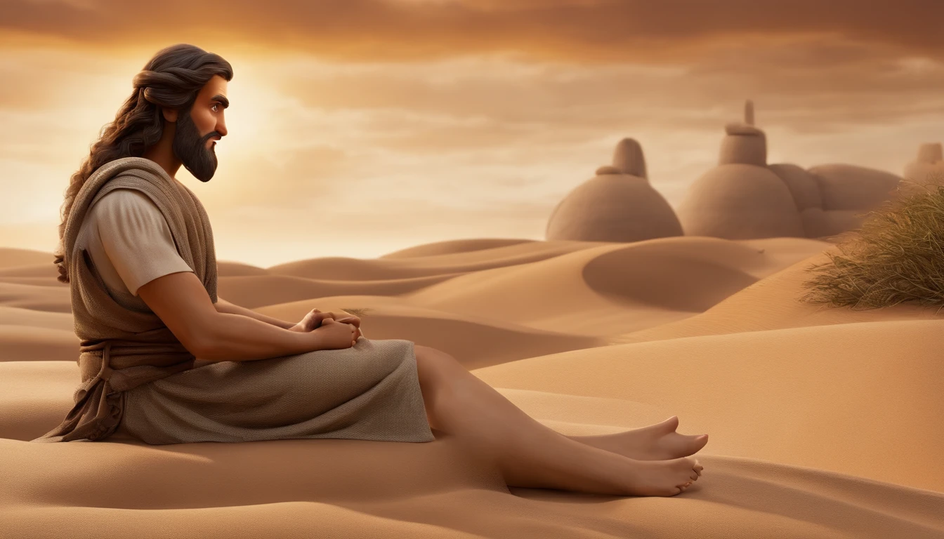 Pixar, talking with apostle of Jesus Christ bible times, all dress up like bible times, fundo branco, barnet, Tom, Estilo Pixar, ..3d, desenhos animados, rosto detalhado, asymmetrical 16k, high quaity, clean, smooth face, no deformed body parts.
