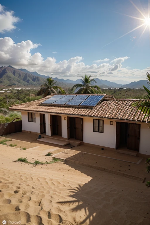 gere casas brasileiras com energia solar, with the diversity of the country, These photos must be related to each region