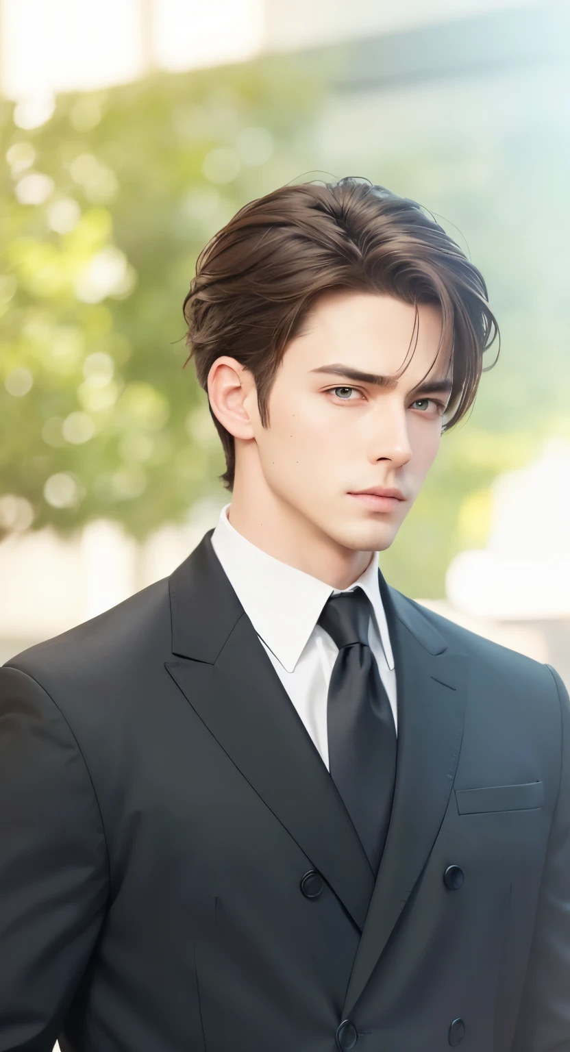 Arafed image of a man in a suit and tie posing for a picture - SeaArt AI