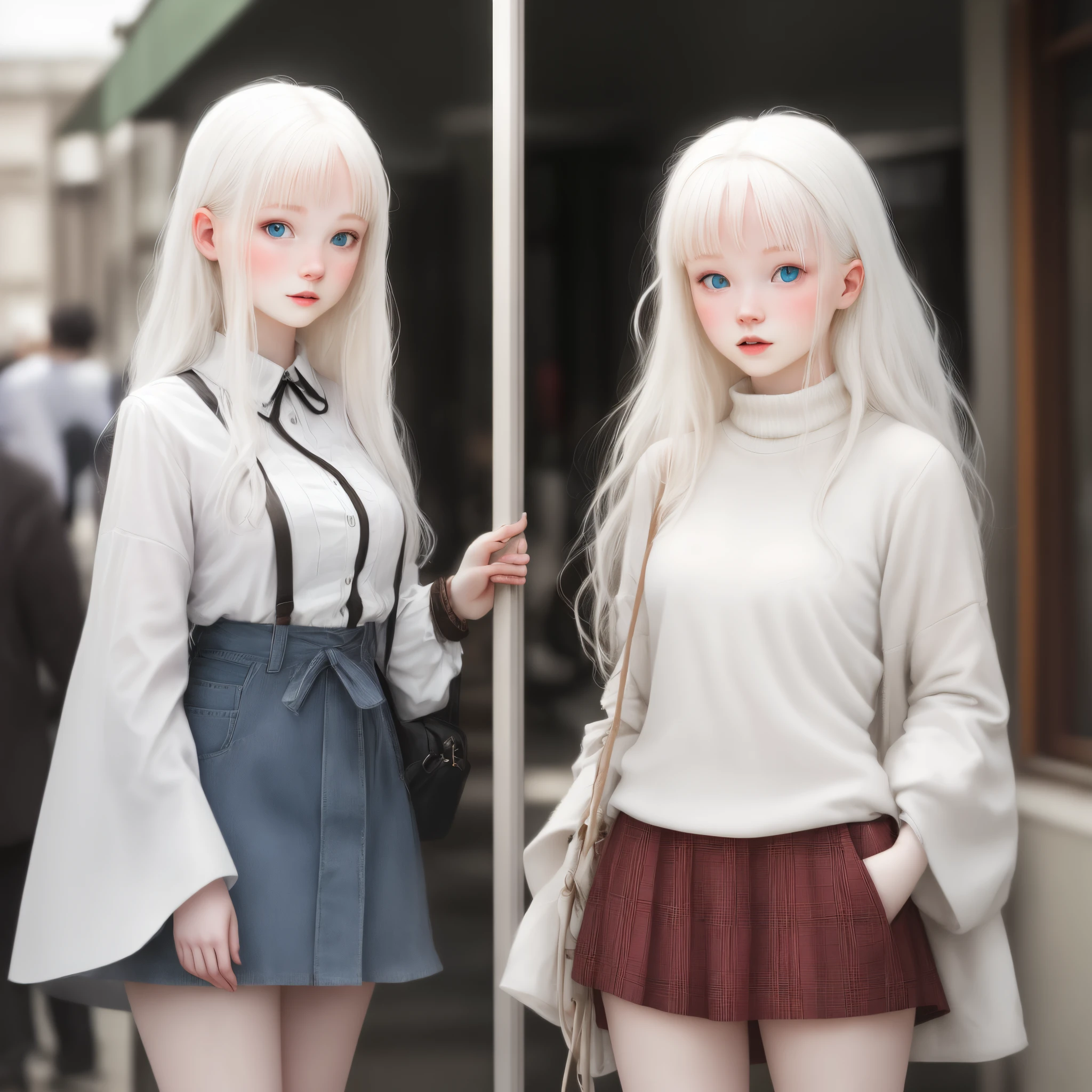 Albino young woman