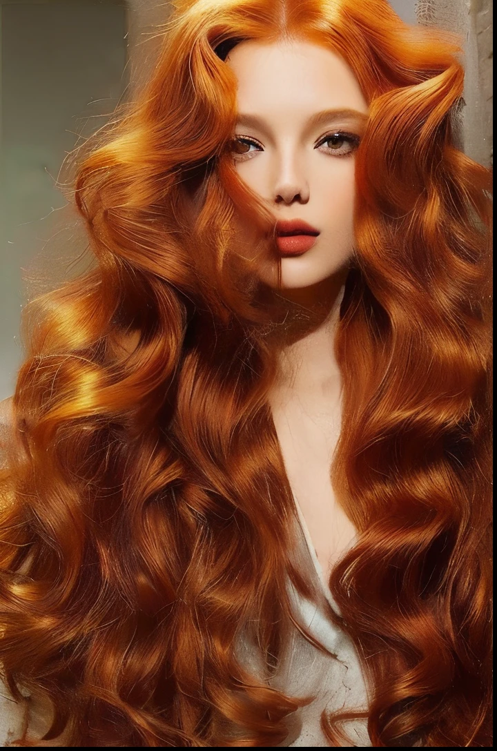 um close de uma mulher com longos cabelos ruivos e orelhas de gato, gengibre cabelo ondulado, flowing ginger hair, cabelos ruivos grandes ondulados, cabelo longo de gengibre, longos cabelos vermelhos cachos, cabelo de gengibre selvagem, long flowing red hair, cabelo de gengibre, cabelos vermelhos ondulados muito longos, longos cabelos ruivos brilhantes, longos cabelos ruivos soltos, longos cabelos vermelhos ondulados, com cabelos ruivos cacheados