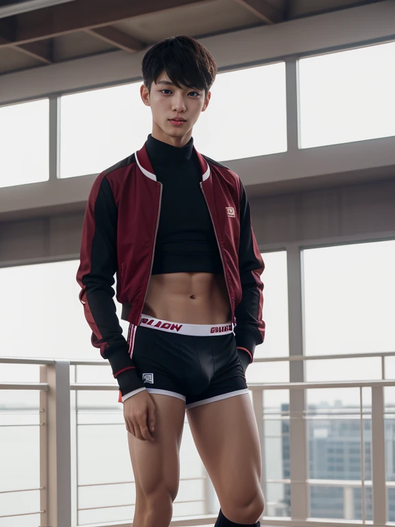 teenagers , young , light-skin , wearing an dark red sexy underwear, tmasterpiece,k hd,the feet,Transparent sports vest,semi transparent,black long socks,The barefoot , red colour , handsome and cute , extreme cute boy , white skin , dark red underwear boxers shorts , extremely tall and cute boy ,oppa model , handsome model , full body , dark red boxers underwears short shorts , black socks , white light-skin , Chinese model , young boy , white skin , handsome and extremely cute , red boxers underwear shorts , long black socks , handsome model , at the park , jogging , model oppa , long legs , jogging , running , high knee black socks ,black long socks , stand up , extremely tall , extremely high , red underwears , red sports underwear , long black socks , clean and white legs , Chinese model , extremely long legs , looking at the camera , clean and white thigh , heavy bulge , kid face , baby face , wearing jacket , red underwears boxers , light and white skin , Chinese model ,