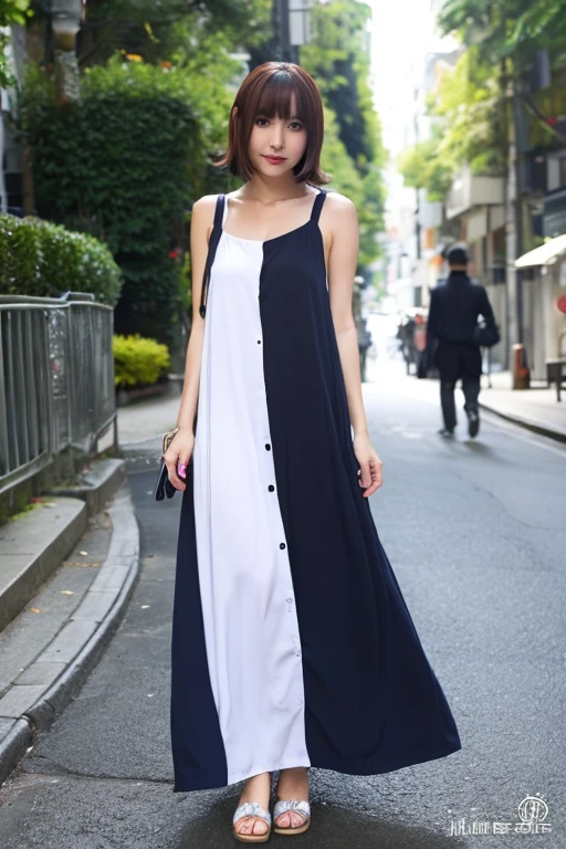 Haruka Tomatsu huge tit halterneck Longer dress