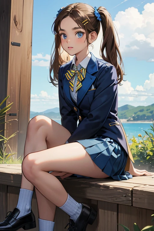 high-definition images, atmospheric perspective, 8k, super detail, accurate, best quality, (various composition), a woman, (winter clothes, jacket, skirt), (shy), looking away, (drooping eyes), spread her legs, crouching, smile, sweat, (dark hour of down, sunset), boots, downtown area), super detailed panties, (((her long-skirt lining between her legs))), long hair, eyes realistic sizing,