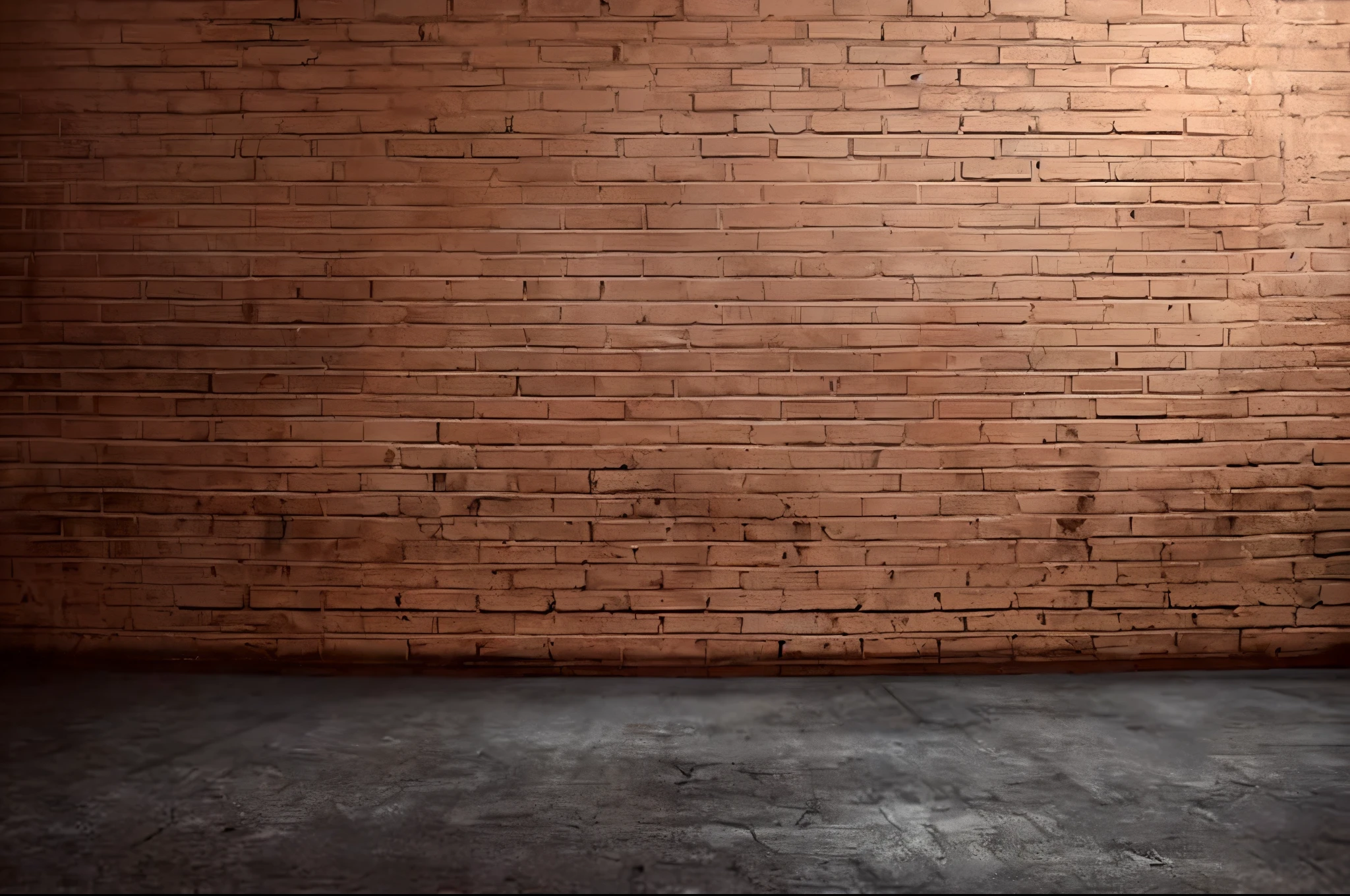 a close up of a brick wall with a light on it, brick wall background, empty warehouse background, brick wall texture, basic background, interior background, cement brick wall background, solid background, concrete brick background, brick wall, background image, isolated background, studio background, grunge wall, dark concrete ground, old brick walls, gritty background, alley. anime art, anime style