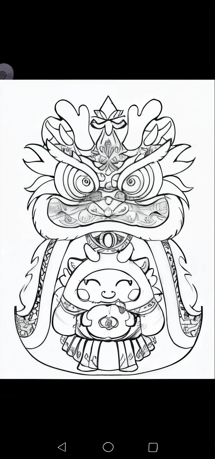 A drawing of a cat with a face and head, Line art coloring page, line art behavior hd, line art illustration, Coloring book outline, Complex lines, clean linework, coloring page, Intricate detail illustration, Very fine ink line drawing, illustration black outlining, Expressive lines, detailed line art, Bold lines, spontaneous lines, Simple lines of art