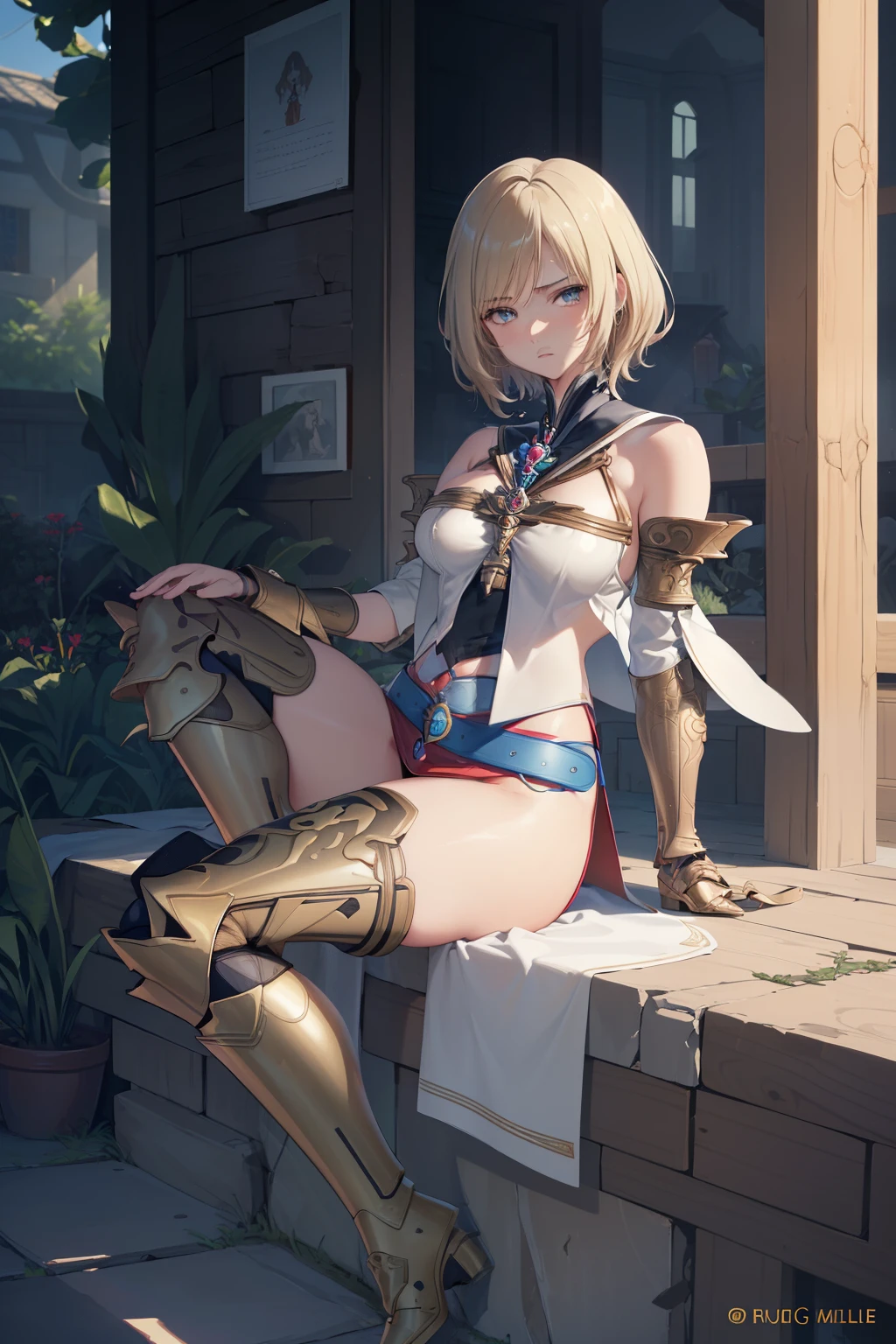 (the golden ratio,masutepiece, of the highest quality, Best Quality, Beautiful and aesthetic:1.2), ighly detailed, Colorful,highest details, (Adults,age19,1girl in, Solo, Final Fantasy 12,Ashelia, shorth hair, short-hair,Ashelia Costume, Colossal tits, a miniskirt,thigh high boots, thighs thighs thighs thighs, jewely,Contemptuous look,Eyes like looking at garbage, Show me your panties,trying to trample you,step on you,Triumphant face