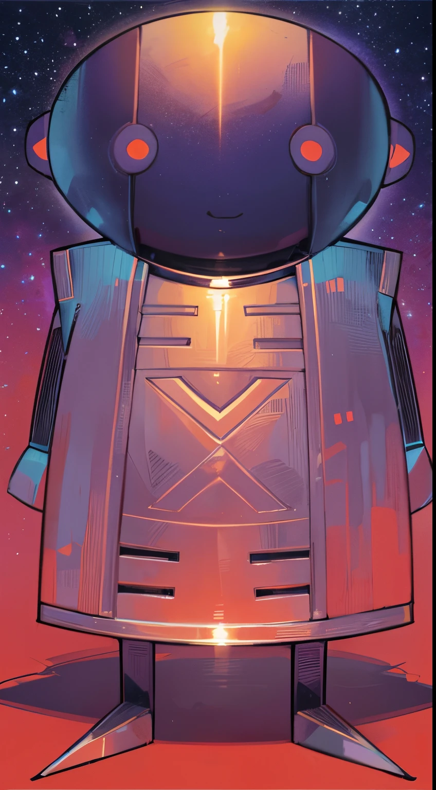 sitting in a throne cosmic background
