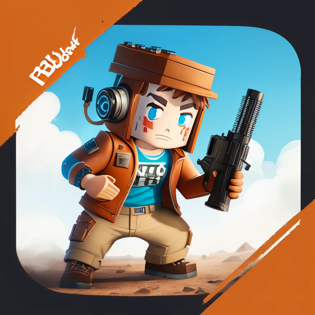 Roblox youtuber logo as rust lord from fortnite