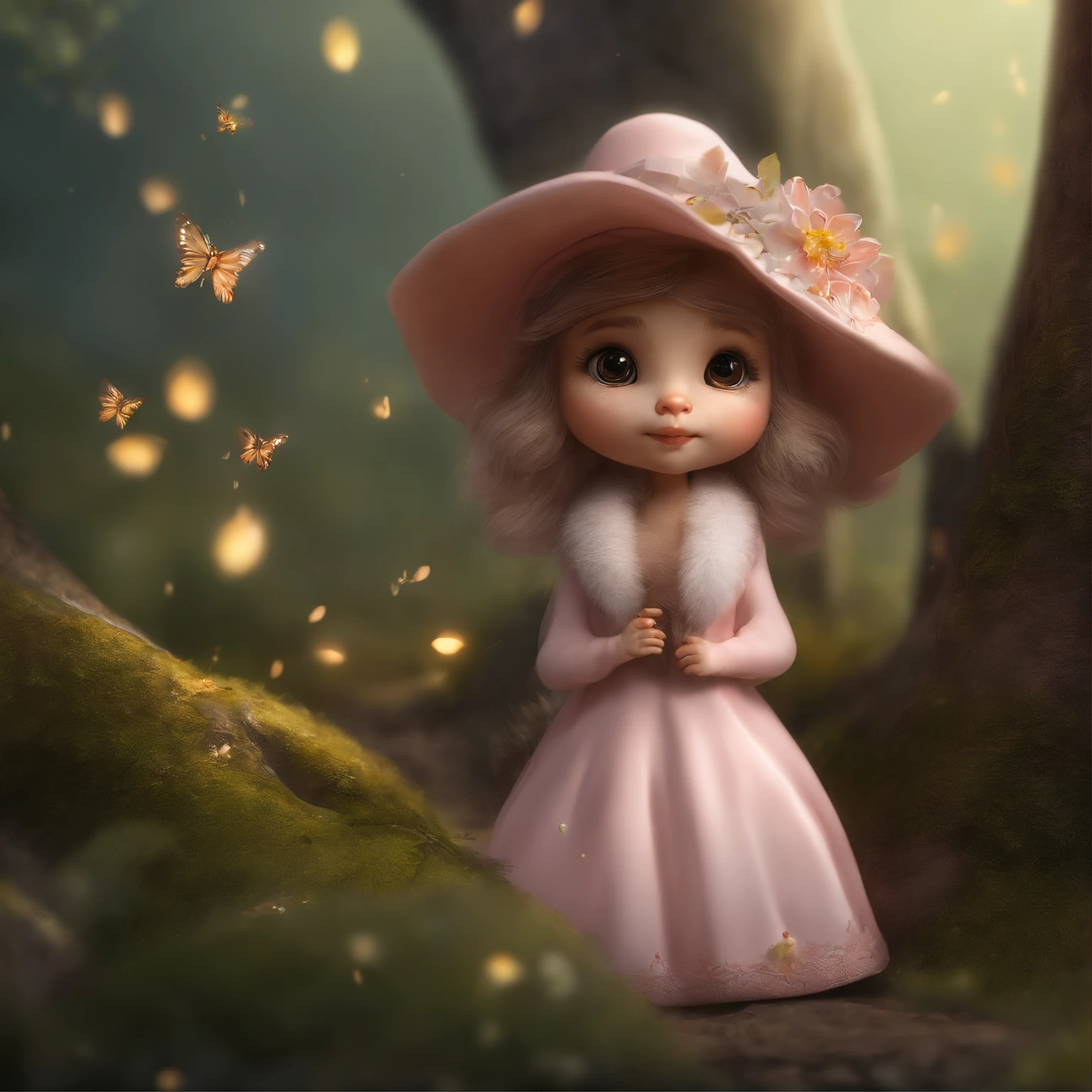 真实感, Realism, 真实感, Realism, Close up of cute tiny fireflies around a huge oak tree, Morning lighting, dew, illuminate the bush, a detailed painting, cgsociety, Detailed painting, artstation hd, high detail, cgsociety, photo realism, Concept art, artstation hd, official arts, bokeh ,Close up of cute tiny fireflies, illuminate the bush, a detailed painting, cgsociety, Detailed painting, artstation hd, high detail, cgsociety, photo realism, Concept art, artstation hd, official arts, bokeh ,gremlin, like a little fox, petite girl, big white hat, in a light pink dress, White hat on head, Huge eyes, large ears, flower in paw, white and red fur, large red tail with white tip, pink and yellow wool coat, The clothes, Best Quality, Masterpiece, in style of dark fantasy art, in the style of fairy tale fantasy,heavymeiao, rock, metal,