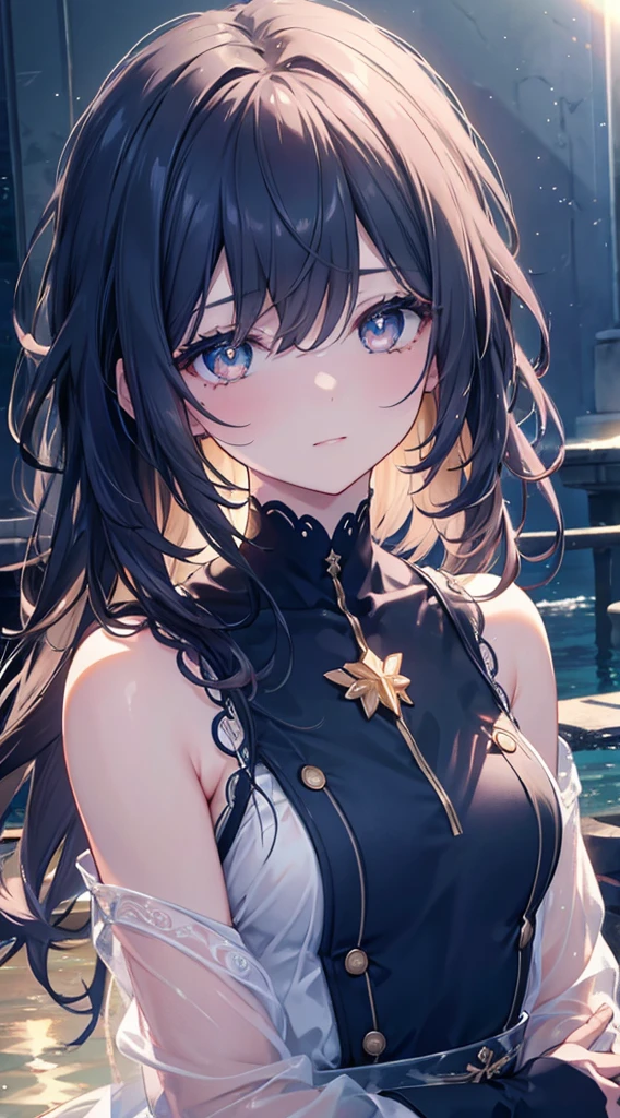 One lady,12year old,(() ,((())), (()), (())((I'm opening my mouth)),((micro skirt, bodysuit and short cloak))(A smile),Wet with sweat,(A dark-haired,),((Fantasy,Moon Night))((Clothes are torn))