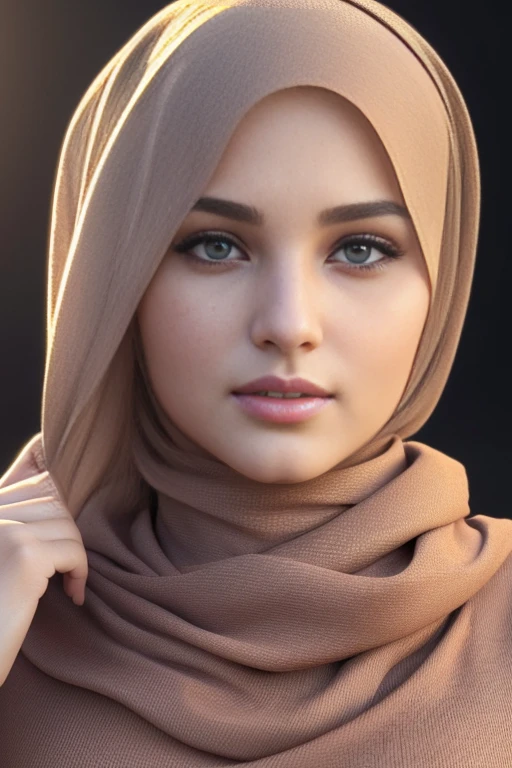 beautiful, 1/2 body, open mouth:0.4, teeth, (ultra sharp:1.5), 32k, unreal engine, modelling, best quality, highres, (realistic face:1.9), (hyperrealistic:1.5), perfect eyes, (realistic skin:1.8), photorealistic rendering, cinematic lighting, (((perfect hands))), (extremely detailed background), ((dynamic background)), ((brown blonde gradient straight hair)), ((in a long big hijab)), (((wearing hijab))), very beautiful detailed girl, detailed fingers, beautiful detailed nose, light on face, look at viewer, cute, young, realistic face, realistic body, beautiful detailed thigh, bold makeups, lipstick, dynamic pose, ((very beautiful face:1.9))