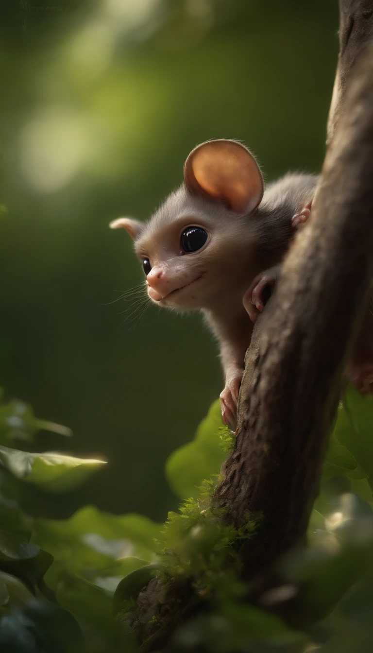 真实感, Realism, Close up of cute tiny fireflies around a huge oak tree, Morning lighting, dew, illuminate the bush, a detailed painting, cgsociety, Detailed painting, artstation hd, high detail, cgsociety, photo realism, Concept art, artstation hd, official arts, bokeh ,(CBZBB:1.25), ((gremlin),Zhkute, Small, baby, Beautiful, Fantasy art, deviant art, trending artstation, Digital Art, Detailed, Realistic, humanoid, character, tiny, Cinematic shot, cinematic portrait of a mole gremlin, cute character, looks like a gremlin, large ears, elongated nose,,,, 真实感, Realism, tmasterpiece, Brad Jongsan walks in the jungle (Night of the Fireflies), (higly detailed: 1 1), rough face, natural skin, hiquality, NSFW, pretty eyes, (Detailed face and eyes), (s face: 1 2), tumult, Complementary, real-photo, .....PSD, Lightweight Film Photography, sharp-focus, contrast lighting, Detail Skin, high resolution 8k, Crazy detailing, Realistic, professional photo of a, 8K UHD, dslr, soft light, hiquality, film grains, Fujifilm XT3
