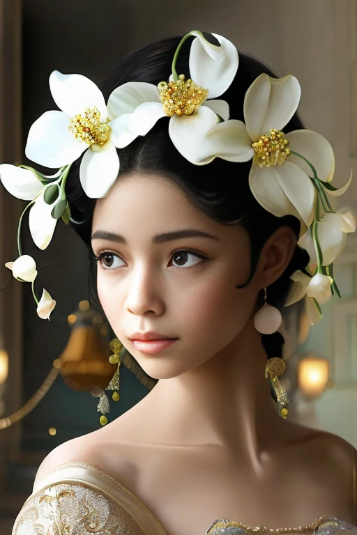 best quality, masterpiece, highres, detailed,
(jasmine:1.3) girl,
an extremely delicate and beautiful,