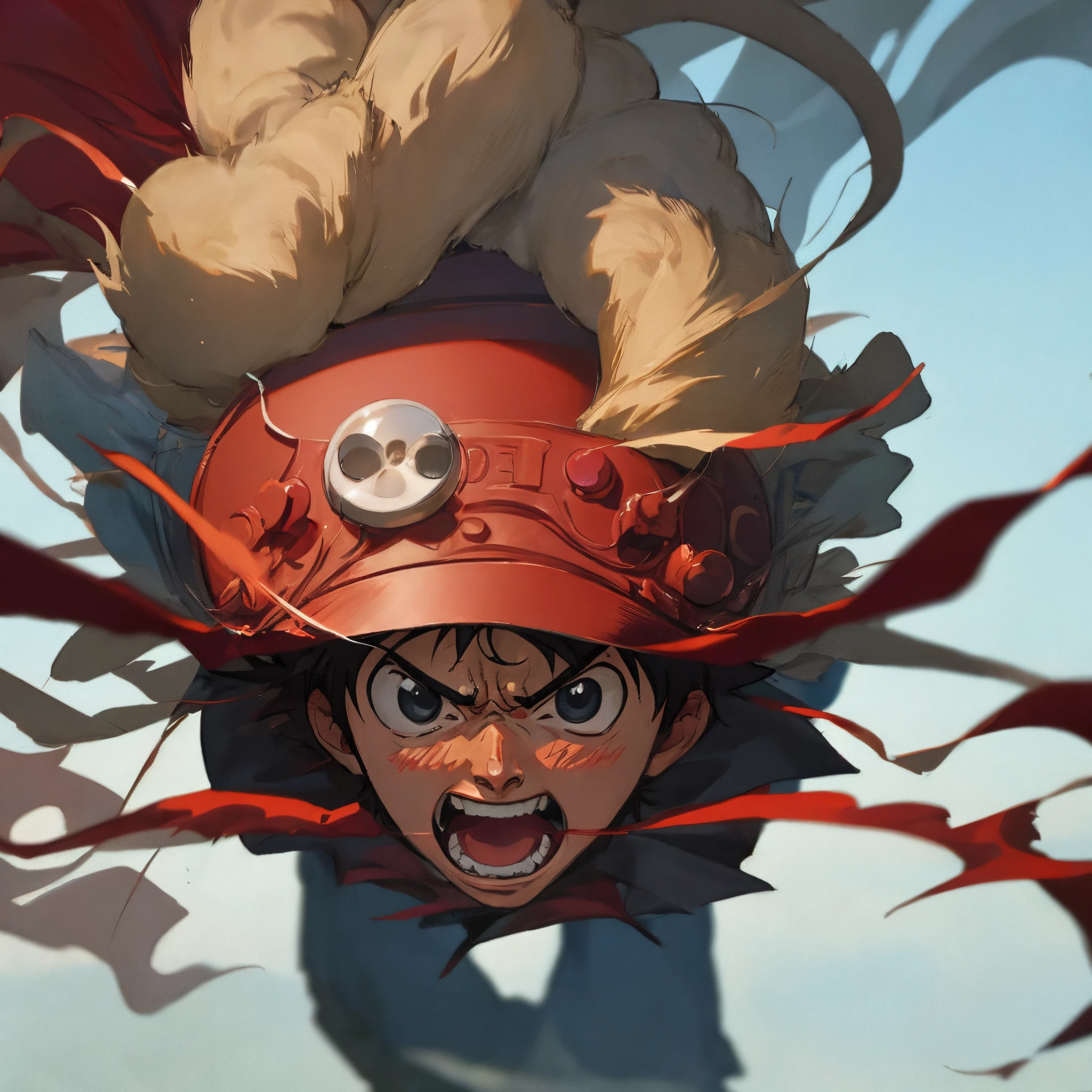 Monkey d Luffy from anime to realistic
