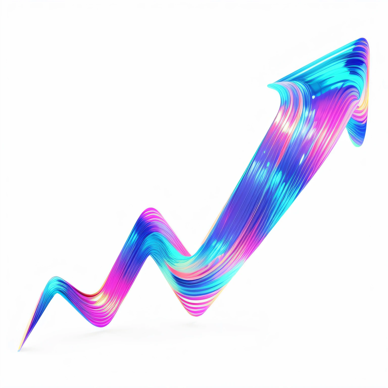 3D fluid design, twisted shapes in holographic neon colors., vector spline curve style, made entirely from gradients,