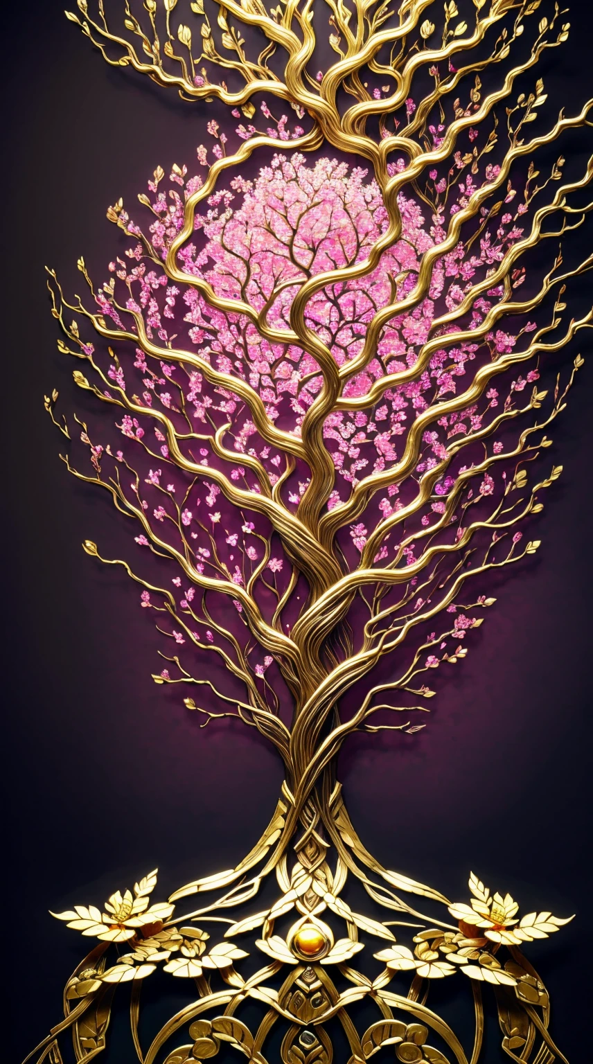 Beautiful line art photo,Use gold strokes and rainbow paint,Golden Maiden,the golden ratio,Melted wax,Visible brush strokes,surrounded by crystal spheres,3D Mosaic Wireframe,neuroimaging,neurons,The Tree of Life,colours,California,intense emotion,oil on the canvas,Thick strokes,insanely details,8k ultra high definition,tmasterpiece,art stations,ultra-realistic realism