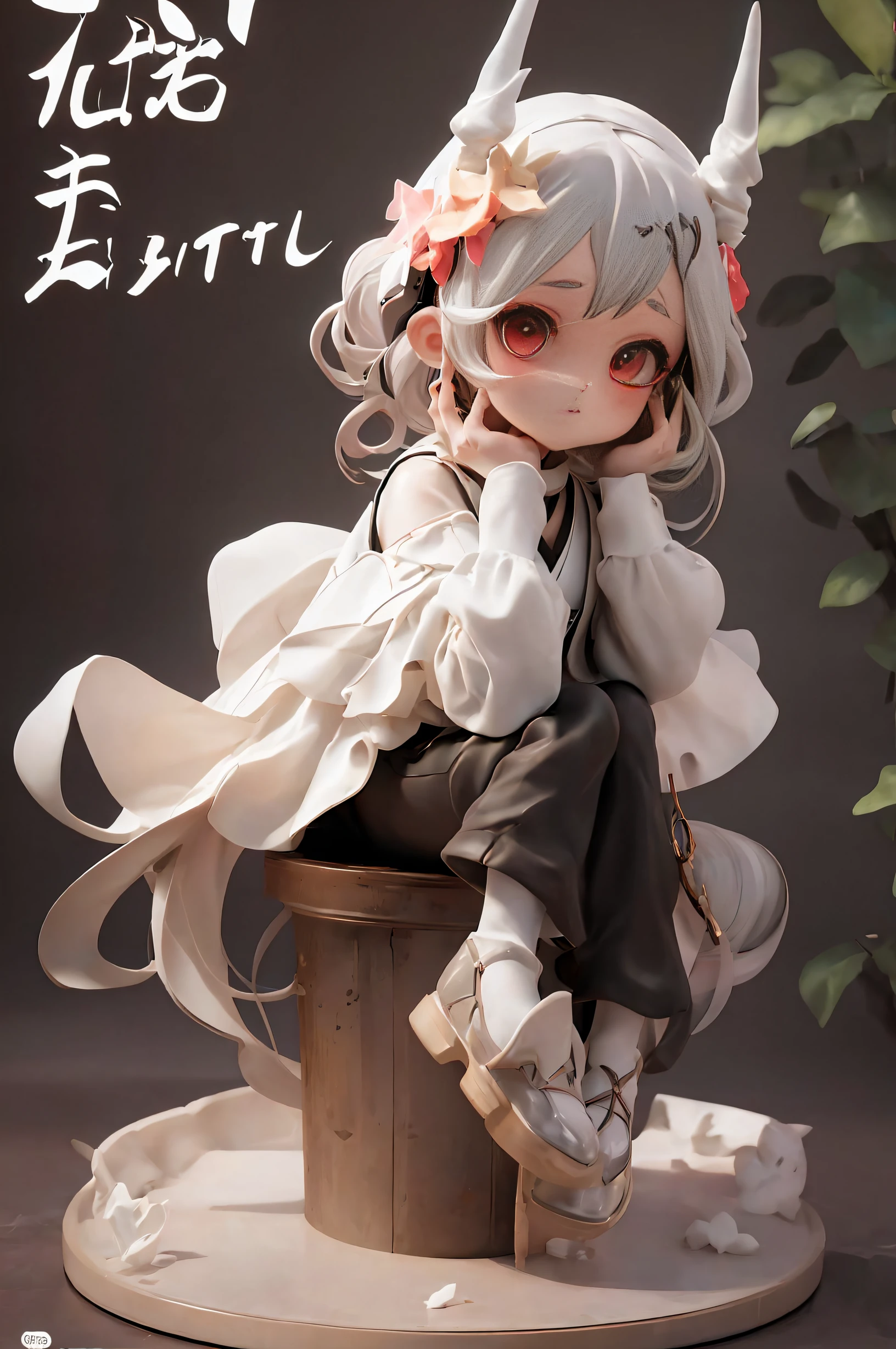(Full body standing painting), 独奏, tmasterpiece, Best quality at best, 8K, Clear and clean background,microclose-up,01wawa, Alone, 1 busty girl, through bangs, Red_eyed, Nero_Headgear, There is cleavage, black color dress, (high high quality:1.2), (high detal:1.2), (tmasterpiece:1.2), (The content is very detailed:1.2), illuminations,Oil brush, (white backgrounid), simple backgound,巨作, Best quality, illuminations, , Beautiful and detailed light, beautidful eyes, septum, big forehead
