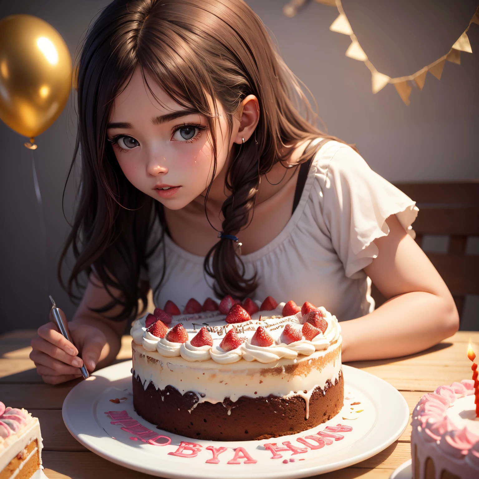 A girl whos name prova, birthday wish, cake, celebrate