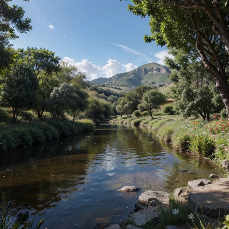 Paisaje de flores