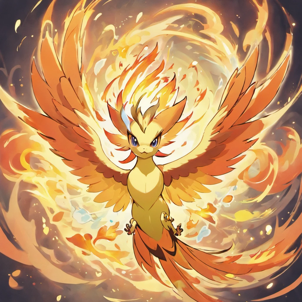 mythological creatures,((Chinese mythology fire phoenix)),Traditional Chinese elements,Ancient murals,Illustrative myths,Fuyao Legend,Dappled light,Hazy haze,Mystic aura,tmasterpiece,k hd,plethora of colors,detailed detail,Seven colors