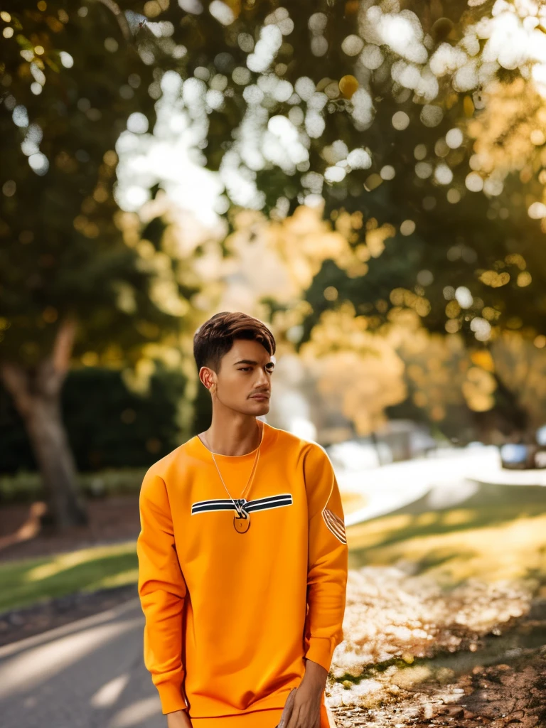 Green yellow orange mixed colour sweatshirt