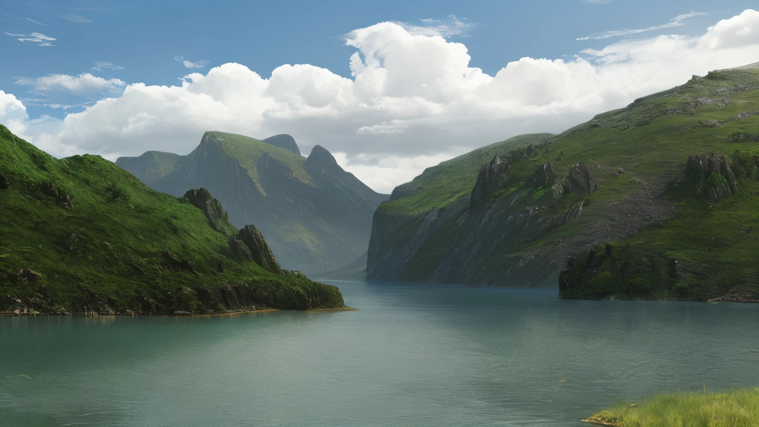 Lake and mountain landscape painting, 4k hd matte digital painting, beautiful oil matte painting, 4k highly detailed digital art, fantasy art landscape, beautiful matte painting, Epic Island Matt Painting, 4K matte painting, high quality matte painting, epic beautiful landscape, photorealistic landscapes, beautiful matte painting, scenery wallpaper