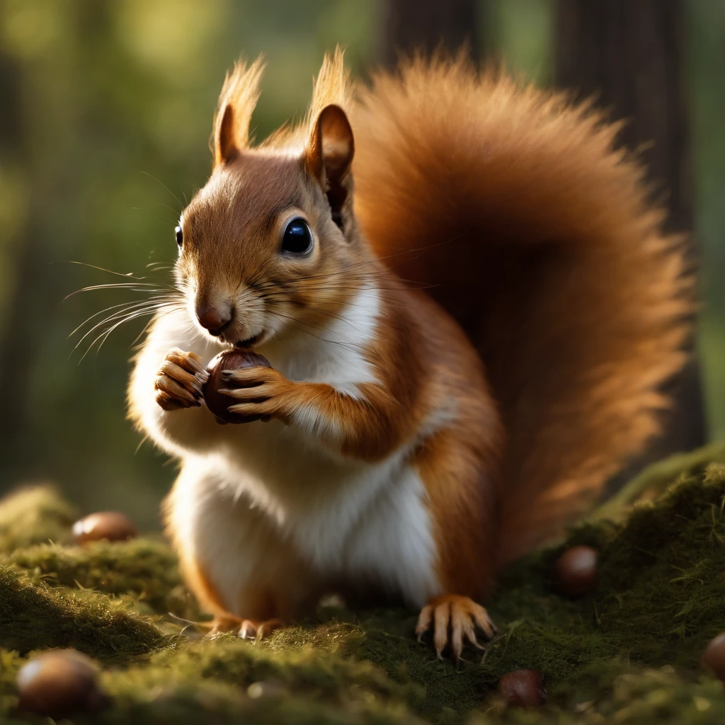 Try again, (nffsw:1.25),gremlin, fantasy-inspired, in style of dark fantasy art, fairy tale style hobbit style, in the style of John Tolkien, looks like a creature wearing clothes, ,Gremlins look like squirrels((squirrel)), big ears with tassels, Cute nose, large fluffy tail, 5 toes, wear a hooded vest,  wearing a backpack, Detailing, Hobbit-style house in a clearing under an oak tree, The squirrel gremlin is holding a large acorn in its paw., nffsw,Cute, Small, Baby, Beautiful, Fantasy Art, Deviant Art, trend artstation, Digital Art, Detailed, Realistic, Humanoid, Character, Tiny, cinematic shot, Cinematic portrait of a fairy squirrel, cute character, looks like a gremlin, looks like a mole,    ,gremlin, squirrel-like, bright silver and brown, large fluffy tail, ears with large tassels,Cute nose,In summer, wear a hooded vest, covered with silver fur, holding a large acorn in his foot, Water, Holes, tree roots sticking out from the wall of the hole,  mushrooms sticking out of the ground, Best Quality, masutepiece, in style of dark fantasy art,真实感, Realism, tmasterpiece, brad johnson walks through the jungle (Night of Fireflies), (ighly detailed: 1 1), rough face, Natural Skin, hiquality, NSFW, Pretty eyes, (Detailed face and eyes), (s face: 1 2), uproar, Finish up, realphoto, ...........PSD, lightweight film photography, foco nítido, Contrast lighting, Detail skin, High resolution 8K, Crazy details, Realistic, Professional Photos, 8K UHD, Digital SLR, Soft light, hiquality, film grains, FUJI XT3, dark fantasy style,