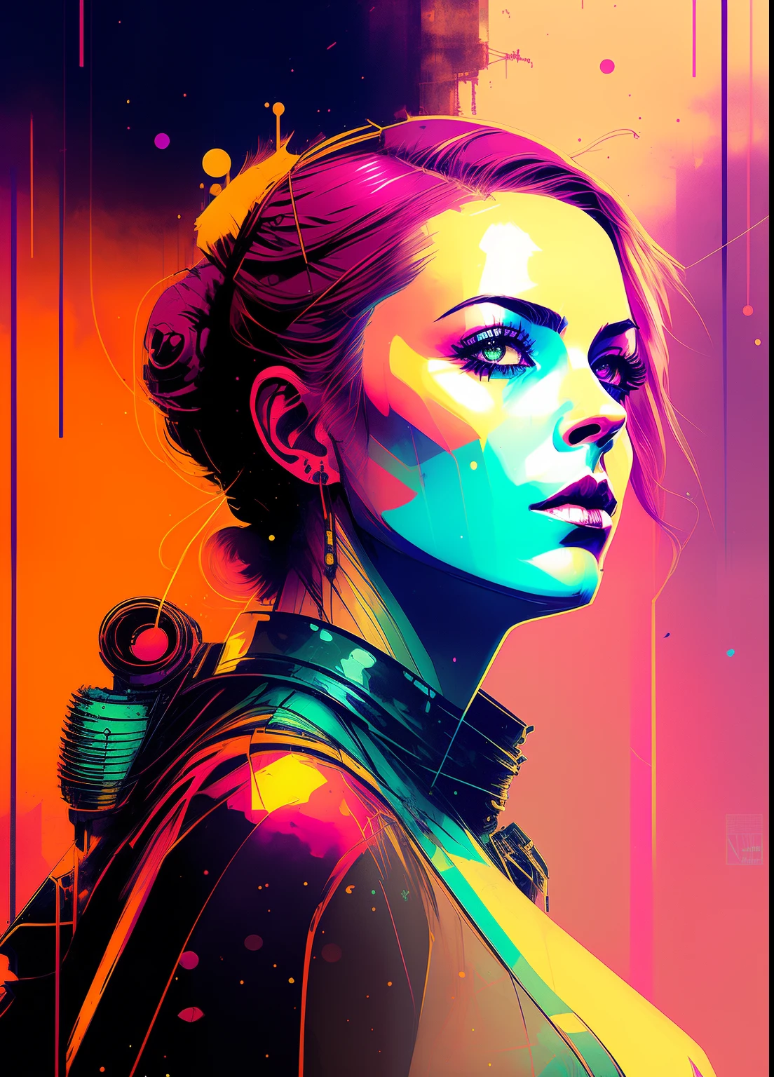 Anthwve Style Nvinkpunk Drunken Beauty Sandman (Hallucinogenic Colorful Soap Bubbles), Jeremy Mann, Sandra Chevrier, Dave McKean, Richard Avedon, Machen Xiaara, Punk Rock, Tank Girl, High Detail, 8K