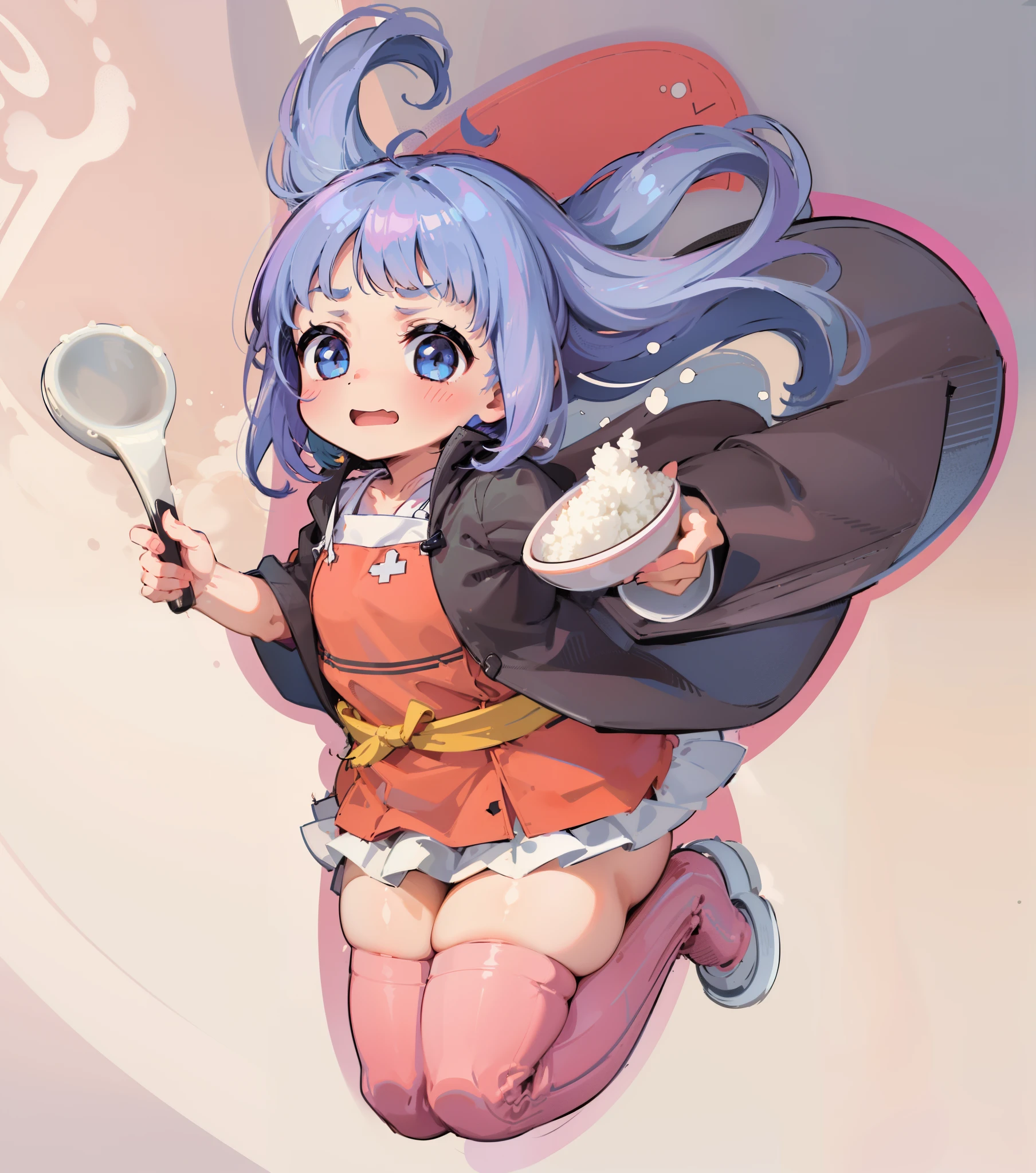 a drawing of a girl holding a spoon and a rice bowl, small curvy loli, thick lineart, clean lineart, thick black lineart, line art!!, lineart, clean anime outlines, simple lineart, loli, line - art, perfect lineart, anime moe artstyle, line sketch!!, intense line art, bold lineart