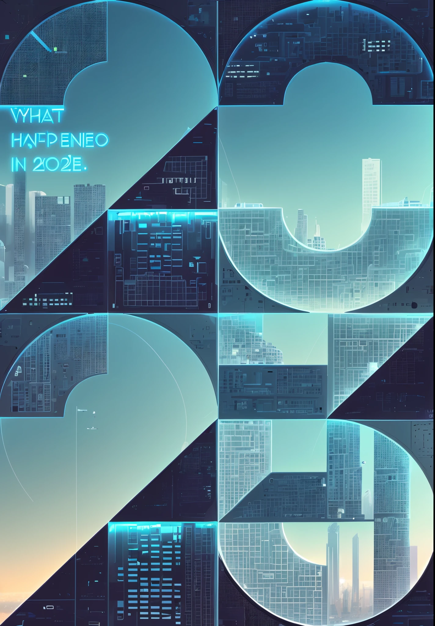 ((The cities of the future))，in the style of futuristic，bird's eyes view，