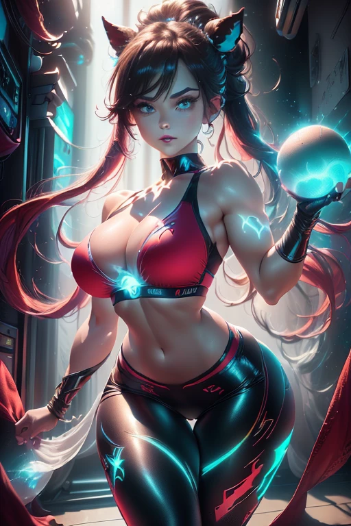(Ela tem grandes olhos azuis brilhantes),(showing your ass to the camera looking back), (glossy and red lips) ((longos cabelos rabo de cavalo)), ((gym, sports bra, Leggings, equipamento de treino, weighing machines, Windows, Modern Gym, bem iluminado)), (Seios muito enormes)), (detailed hands), (Corpo fino perfeito) ((muscular female, Standing full body photo, (high definiton, Volumetric lights and dynamic shadows)((master part))(8k)(rosto perfeito)(ultra detalhes) (perfect hands, olho, e rosto)