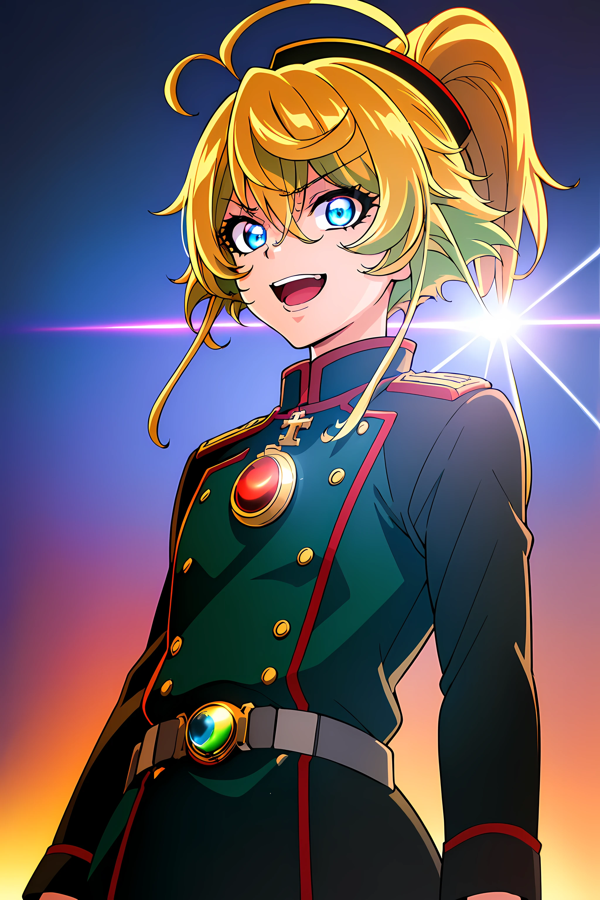 (top-quality:1.3), (​masterpiece:1.4),(Anatomically correct), (Full limbs),(complete fingers),(Precise fingertips), (Fine details),(8K),Photorealista,(Super Detail),(90s Anime,9 0 s anime,9 0 s anime style,anime cels,cel shaded anime),(Tanya Degurechaff:1.52), (10-year-old girl in European style:1.25),military outfits,Common hats, Evil smile, (Short stature:1.2), Killer Eye, Psychotic eye,(Oil Painting,Hyper-realistic), (Detailed muscles and hair), (intensegaze),(dark backgrounds, contrasted colors), (Soft lighting in gold tones),((rage)), Color Theme Red, Dramatic light, ???????? Everywhere, Bloody destruction of corpses in the background, Dark and blurry background, (joyous expression:1.52), (Raging Eyes:1.24), (Blue glowing eyes:1.17), Mental breakdown, intimidation, Ways to harm, (irate:1.8), revenge, rage, destruction, ??????, Maniacal,

eyes focus,(Masterfully crafted Glow,Sky Blue Lens Flare:1.7), (Cinematic background), Hyper-detailing, (delicate detail), (intricate detailes), octane renderings, nffsw, (Hyper-detailing:1.15), (softlight:1.2), 1girl in, beautiful a girl, ultradetailed eyes, Mature, Plump, A thick, Rainbow Paint Drop,(super model:1.3), Paint Teardrop, Woman made up of paint, entirely paint, Splat, Splash, Indoors、(Bioluminescent hair:1.1)、(radiant eyes)、((make - up))、(Cinematic Masterpiece)、intensely、Powerful、splashes of colour absolutely eye-catching、(Cinematic headlight)、((coustics))、dynamic ungle、beautiful detailed brilliance、Ambient Occlusion、ambient lights、ray trace reflection、(The best lighting、extremely delicate and beautiful)、((ciinematic light))、