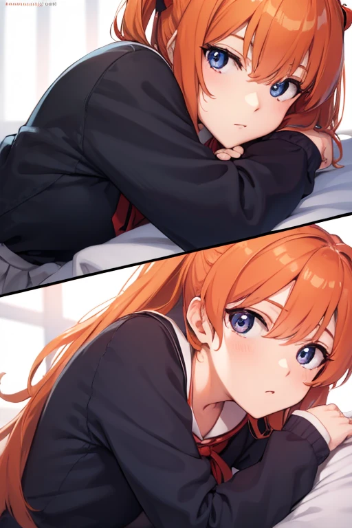 asukalangley, Asuka Langley Soryu, Blue eyes, hair between eye, Headgear, Interface headset, Orange hair,
BREAK red ribbon, bow ribbon, School uniform, Skirt, Suspender Skirt, suspenders, tokyo-3 middle school uniform,
BREAK outdoors, city,
BREAK looking at viewer, BREAK (masutepiece:1.2), Best Quality, High resolution, Unity 8k壁纸, (Illustration:0.8), (Beautiful detailed eyes:1.6), extra detailed face, Perfect Lighting, extremely details CG, (Perfect hands, Perfect Anatomy),Black tights